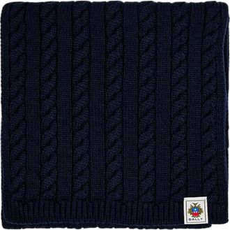 Bally Wol sjaal - Heren - Wintersjaals - Blauw - ONE Size - Wol - Accessoires
