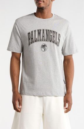 Palm Angels Arched Logo Graphic T-Shirt in Grey at Nordstrom Rack, Size X-Small