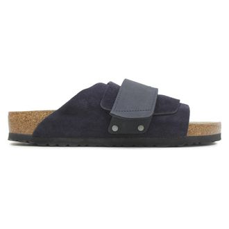 Birkenstock Kyoto Nubuck Leather Unisex Casual Sandals - Midnight Midnight - Size:UK 9.5