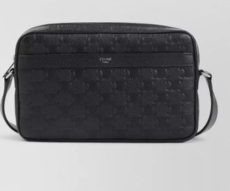 Celine horizontal messenger handbag embossed design