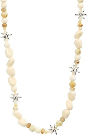 Pilgrim Prism - Collana placcata argento-Bianco