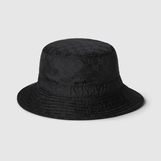 Gucci Gg Reversible Bucket Hat In Nylon