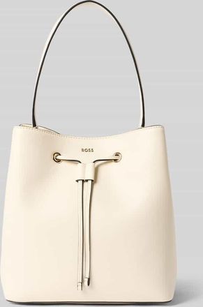 HUGO BOSS Umh&auml;ngetasche mit Label-Applikation Modell SANDY BUCKET in Offwhite, Gr&ouml;&szlig;e 1