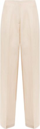 Blugirl Wide-Leg Trousers With Pressed Crease And Satin Finish