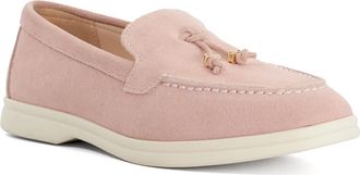 Dune London Womens Ladies Gasil - Suede Tassel Loafers - Pink - Size UK 6