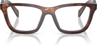 Prada 0pr C10v Oversized Tortoiseshell Frame Sunglasses