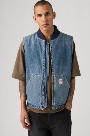 Levi's Sansome Vest - Uomo - XL - Blu / Sunburnt Vest