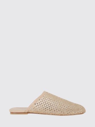 Stuart Weitzman Mesh Nylon Mules with Rhinestones