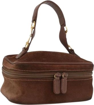 Gucci Pre-owned Mini Bags, female, Brown, Size: ONE SIZE Pre-owned Cosmetic Pouch