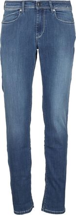 Re-hash Medium Blue Denim Jeans With Classic Tailored Fit