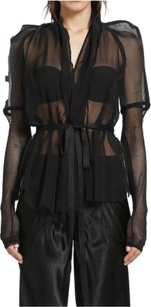 Rick Owens Blouses - Dames - Blouses - Zwart - XS - Overhemden