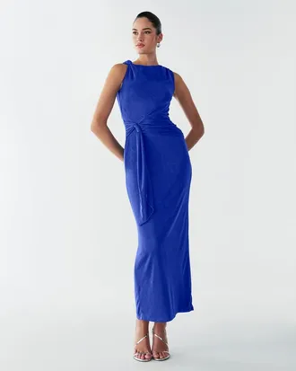 BWLDR Arnah Maxi Dress in Cobalt Blue at Nordstrom, Size 10