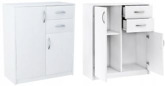 OEM C&oacute;moda Mueble 2d2s Blanco Cajones Estante Estante