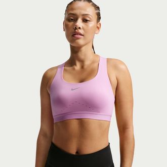 Nike Womens Swift High-Support Lightly Lined Sports Bra in Purple | HM5220-503
