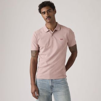Levi's Slim Housemark Polo Shirt - Mens - XL - Pink / Woodrose Slub