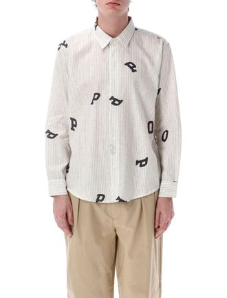 Pop Trading Company Pop Letters Striped Shirt