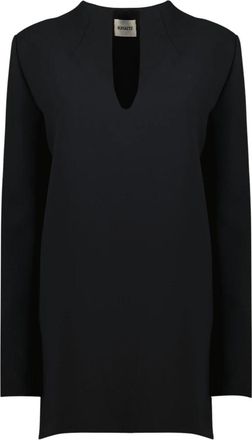 Khaite Aleena Dress - Dames - Korte kleedjes - Zwart - 2XS - Leer - Kleedjes
