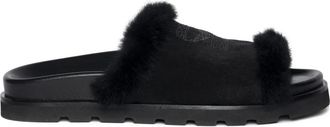 Zadig&Voltaire Teddy Bare sandals - women - Sheep Skin/Shearling/Calf Leather/Rubber - 37 - Black