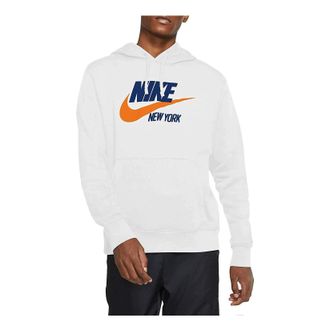 Nike Sportswear New York Fleece Hoodie White CQ7205-100