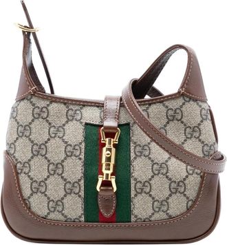 Gucci Pre-owned Cross Body Bags, female, Brown, Size: ONE SIZE Pre-owned Printed Pattern Shoulder Bag