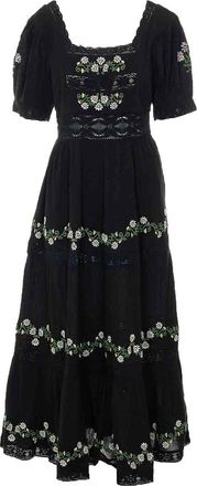 Rixo Black Philippa Dress