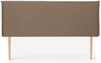 Really Nice Things Cabecero tapizado de tela 100% lino marrón 160x100cm