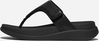 FitFlop Womens F Mode Go Adjustable Toe Post Sandals In Black