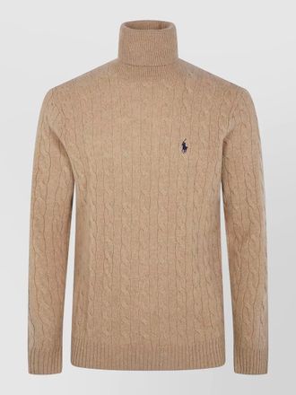 Polo Ralph Lauren cable knit turtleneck sweater long sleeves