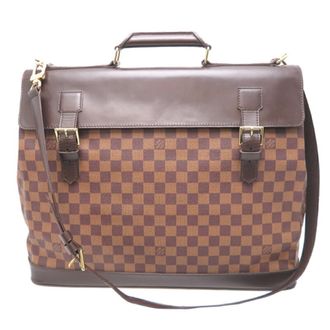 Louis Vuitton Brown Ebene Damier Canvas Boston Bag (Pre-Owned)