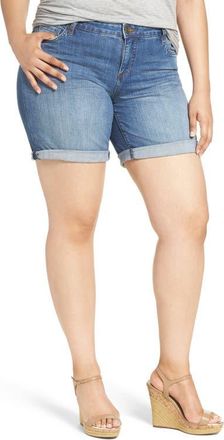 Kut from the Kloth Catherine Denim Boyfriend Shorts in Feminine at Nordstrom, Size 16W