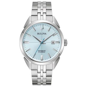 Bulova Sutton Automatic Ice Blue Dial Mens Watch 96B423
