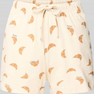 Jake*s Casual Pyjama-Shorts mit elastischem Bund in Taupe, Gr&ouml;&szlig;e XXL