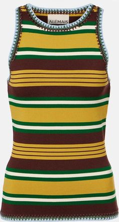 Alemais Al&eacute;mais Clover knitted striped tank top
