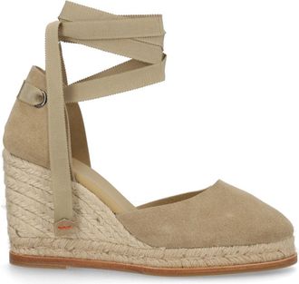Castaner Camila Suede Ankle Ribbon Espadrilles