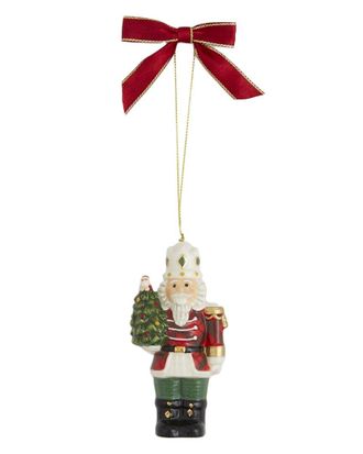 Spode Christmas Tree Tartan Nutcracker Ornament