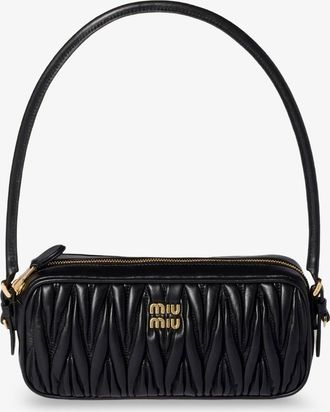 Miu Miu Borsa a spalla in pelle matelass&eacute; - MIU MIU - gender_Woman