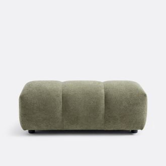 La Redoute Interieurs Poef, fluweel reli&euml;f, L109 cm, Nuria