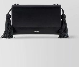Jil Sander chic tassel crossbody bag