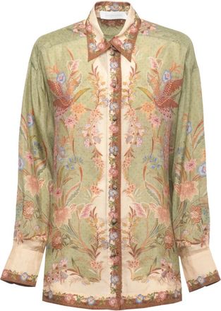 Zimmermann Overhemden, Dames, Veelkleurig, S, Indra Relaxed Shirt