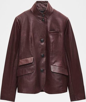 Rag & Bone Slade Leather Blazer