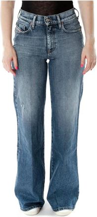 Diesel Wide Jeans - Dames - Bootcut Jeans - Blauw - W26 L32 - Jeans