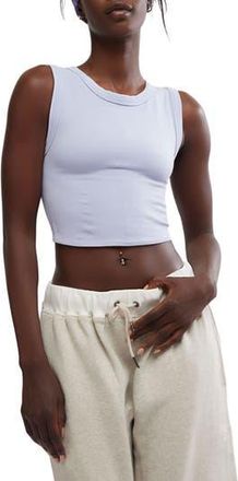 Free People FP Movement Free Throw Crop Muscle Tank Top in Steel at Nordstrom Rack, Size X-Large