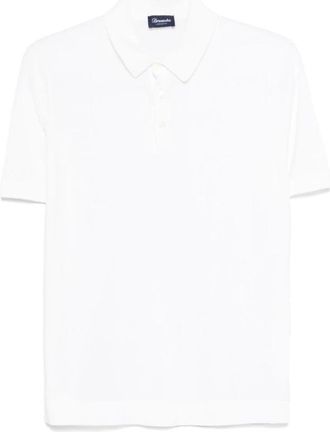 Drumohr Witte T-shirts en Polos - Heren - Polos - Wit - L - Tops