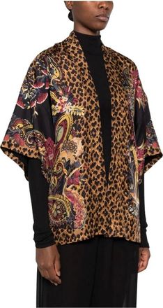 Etro Kesa Kimono Jas - Dames - Jassen - Veelkleurig - Maat: M Zijde
