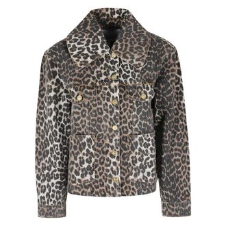 Ganni Denim Jackets, female, Multicolor, Size: M Denim Jacket