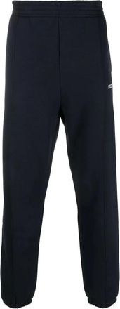 Tommy Hilfiger Monotype logo-gebrode joggingbroek - Heren - Sweatpants - Blauw - L - Katoen - Broeken