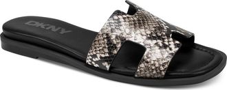 DKNY Columba Slide Sandal in Black/White at Nordstrom, Size 9.5