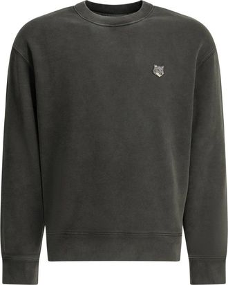 Maison Kitsun&eacute; Felpa Fox Head Faded Comfort - - Sweatshirts & Hoodies - Donna - Nero - M