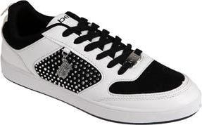 Bebe Court Rhinestone Sneaker in White Black at Nordstrom Rack, Size 11