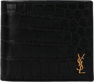 Saint Laurent Monogram East/West Portafogli Nero-Uomo